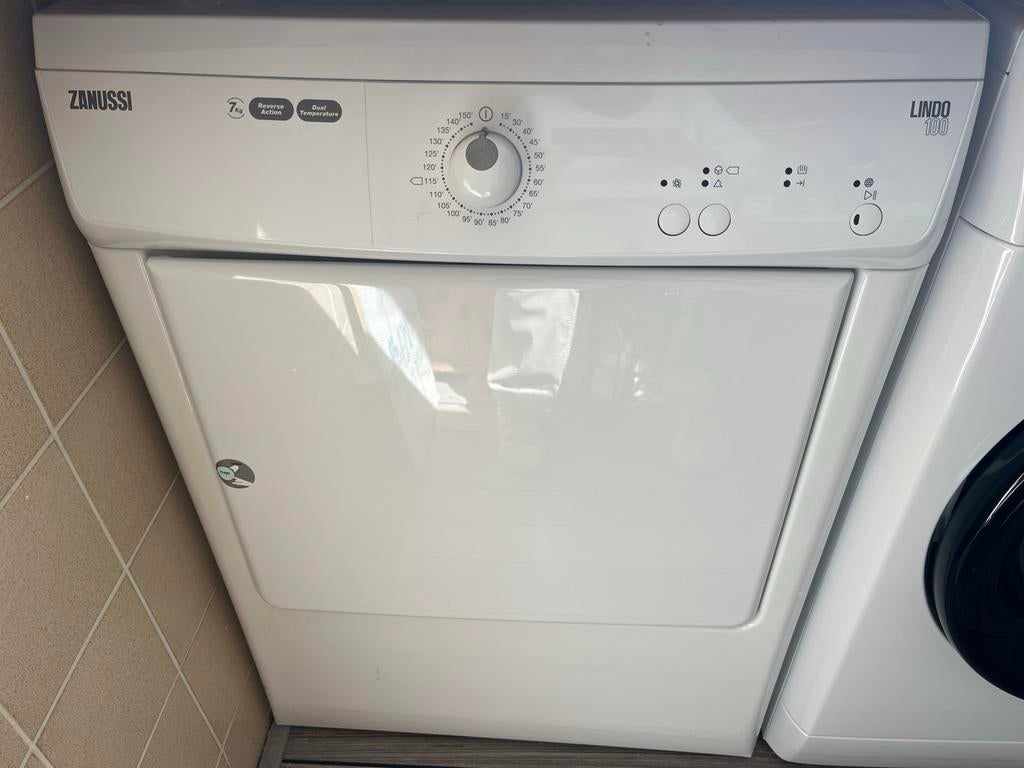 Zanussi Lindo100 7 kg wasdroger - Weinig gebruikt, Ophalen, 6 tot 8 kg, Luchtafvoer, Zo goed als nieuw
