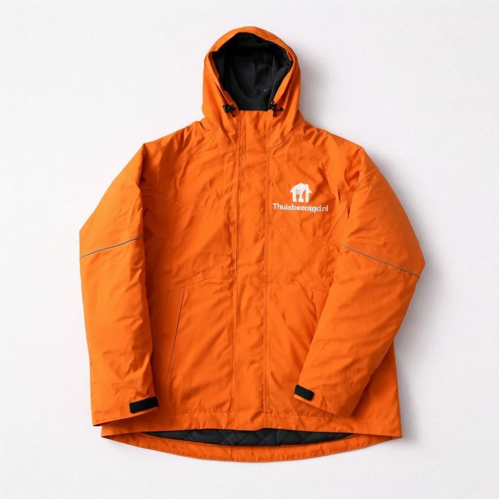 Thuisbezorgd Performance Fietsjas - Waterdicht & Winddicht, Maat 48/50 (M), Nieuw, Oranje, Ophalen of Verzenden