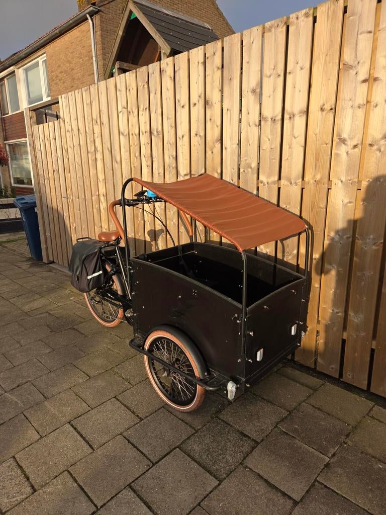 Elektrische bakfiets Troy E-Bike Special – Shimano 7, 4 kinderen of meer, Gebruikt, Huif, Ophalen