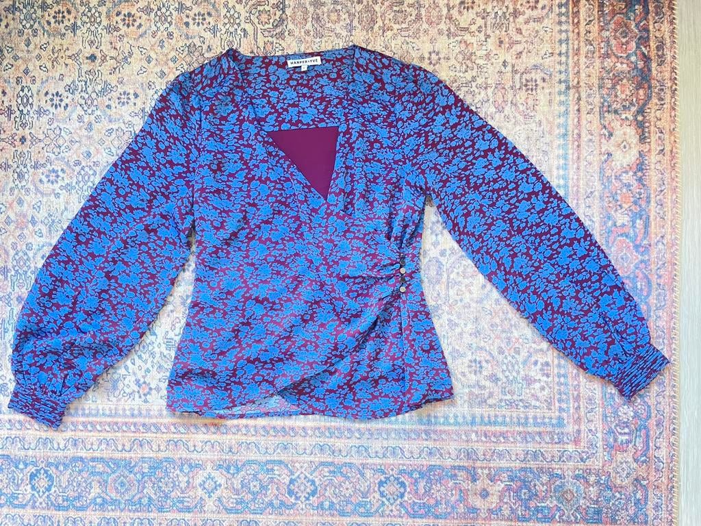 Harper & Yve blouse maat S, Kleding | Dames, Blouses en Tunieken, Ophalen of Verzenden, Zo goed als nieuw, Maat 36 (S), Blauw