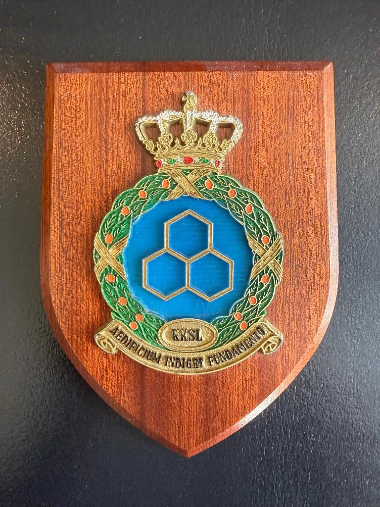 Oud wapenschild KKSL Luchtmacht, Ophalen of Verzenden, Luchtmacht, Nederland, Embleem of Badge