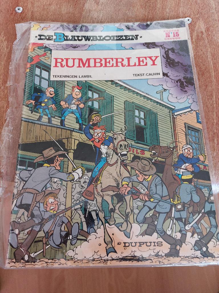 De Blauwbloezen 15, Rumberley, Boeken, Eén stripboek, Ophalen of Verzenden