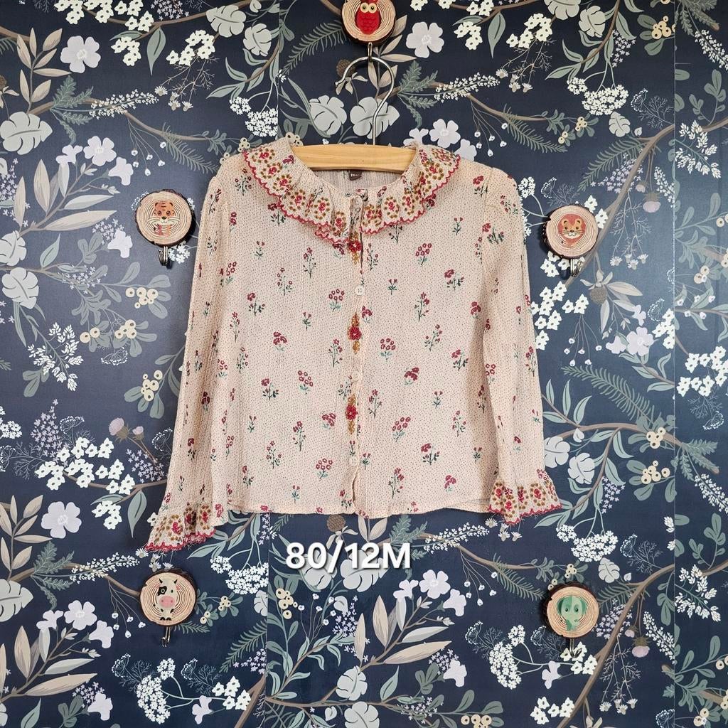 Emile et Ida blouse met bloemenprint, maat 80, Ophalen of Verzenden
