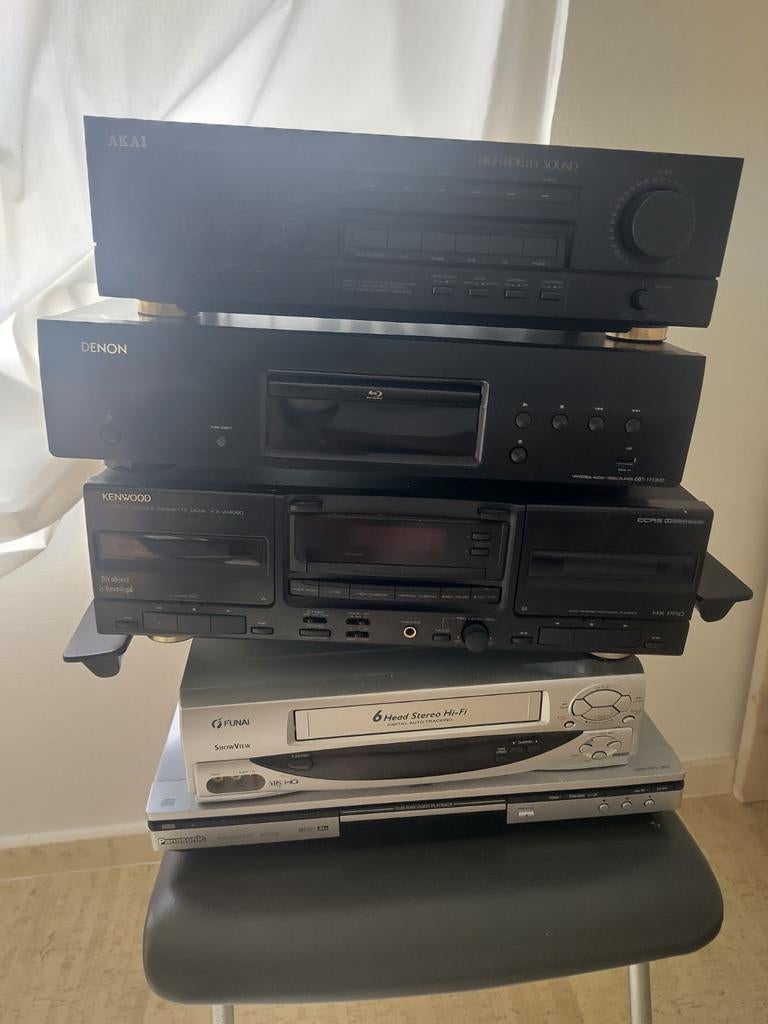 Akai, Denon, Kenwood, Funai stereo-set onderdelen, Audio, Tv en Foto, Ophalen, Cassettedeck, Denon