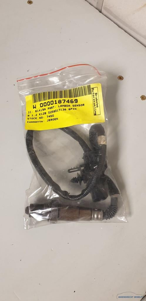 Lambdasonde Opel Agila B lambdasensor 1.2L 16V origineel geb, Auto-onderdelen, Gebruikt, Opel Automobile GmbH, Ophalen of Verzenden