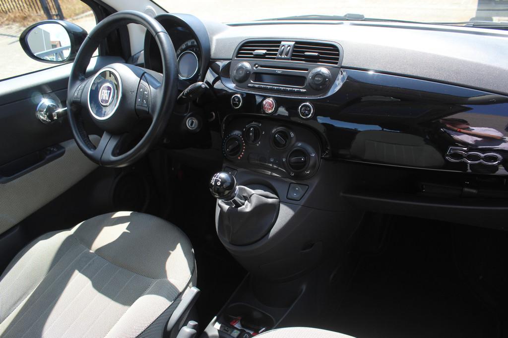 Fiat 500 1.2 Lounge Panoramadak/Airco/Radio-CD speler/Multif, Voorwielaandrijving, 12 maanden, Stof, Gebruikt
