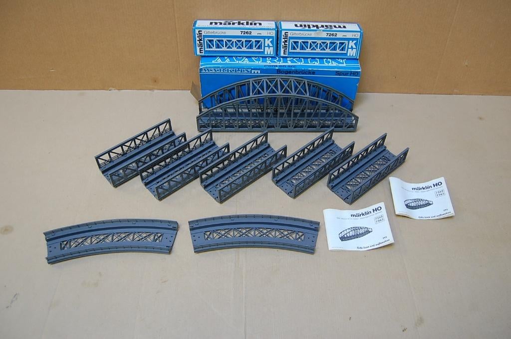 MÄRKLIN BRUGGEN., Wisselstroom, Gebruikt, Brug, Tunnel of Gebouw, Ophalen of Verzenden