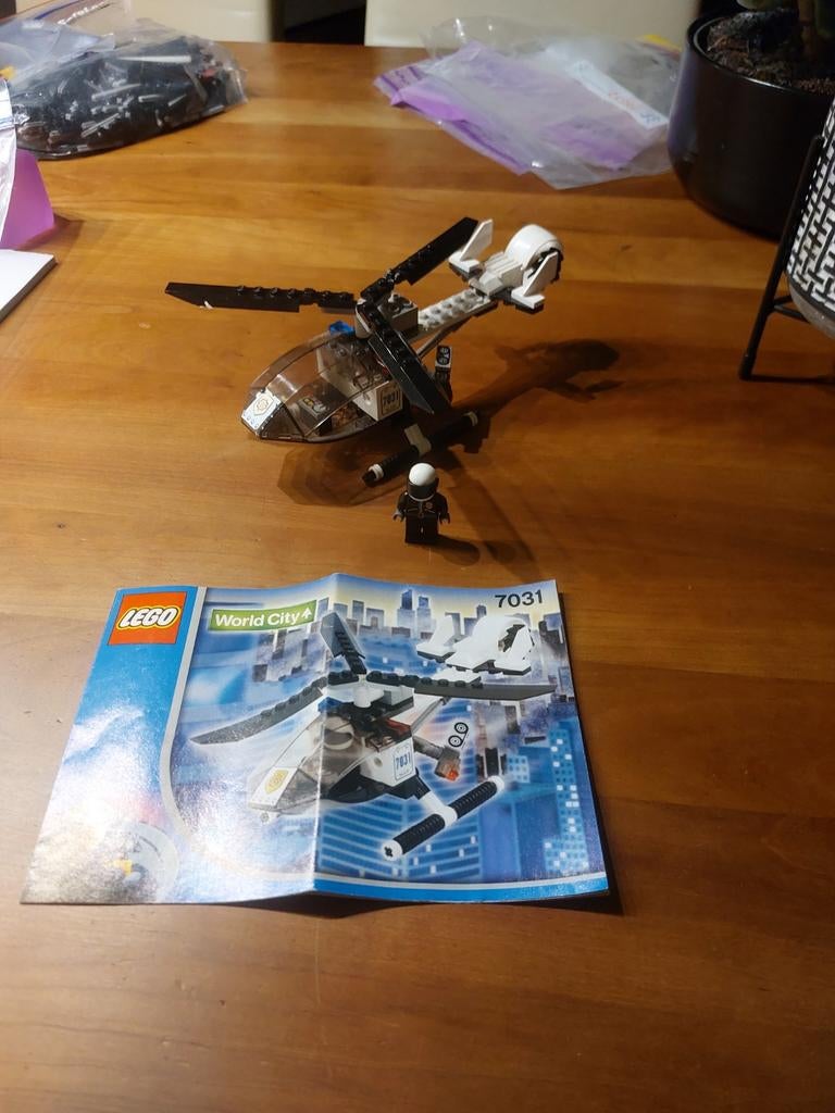 Lego politie helikopter set 7031, City, Lego, Ophalen of Verzenden, Zo goed als nieuw