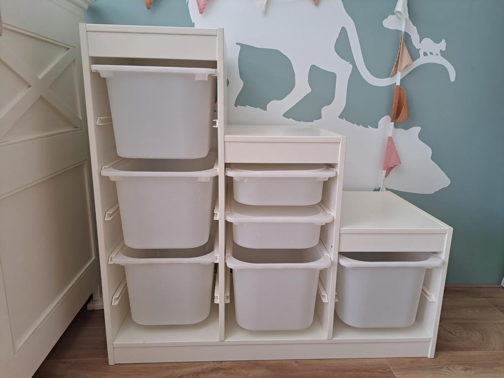 Ikea Trofast kast met 7 bakken, Ophalen, Gebruikt, 5 laden of meer, 50 tot 100 cm