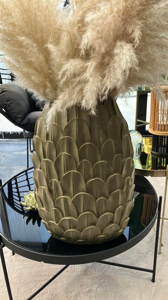 Japandi vaas, Huis en Inrichting, Woonaccessoires | Vazen, Ophalen, Overige kleuren, Minder dan 50 cm, Glas