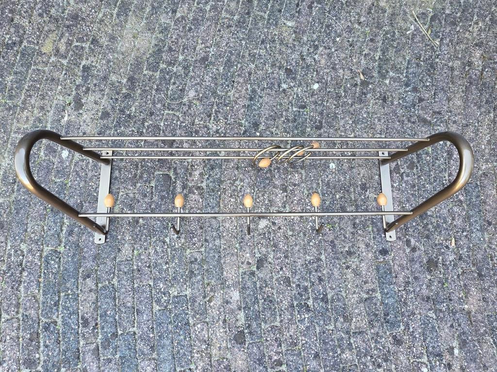 Stijlvolle kapstok - metaal en hout (Bony design), Huis en Inrichting, Woonaccessoires | Kapstokken, Gebruikt, Wandkapstok, Minder dan 100 cm