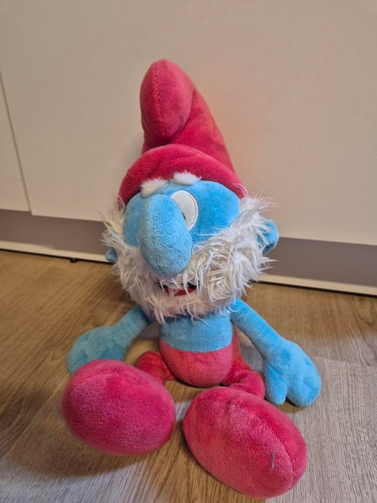 Grote smurf knuffel 48 cm De Smurfen, Verzamelen, Smurfen, Ophalen of Verzenden