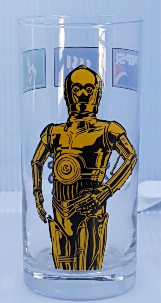 Te koop: Vintage Star Wars C-3PO Pepsi glas, Ophalen of Verzenden, Gebruikt, Gebruiksvoorwerp