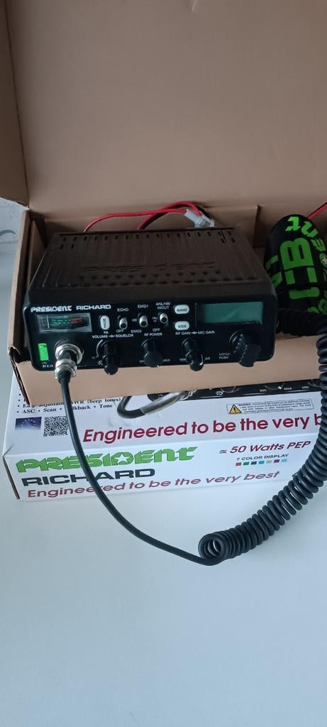 CB. PRESIDENT RICHARD, Telecommunicatie, Zenders en Ontvangers, Ophalen of Verzenden, Zo goed als nieuw