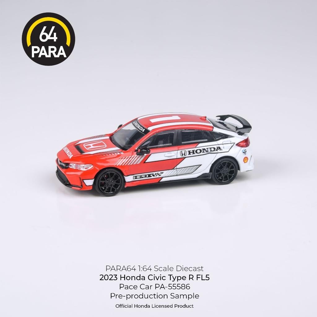 2023 Honda Civic Type R FL5 van 64 Para 1/64 Red Pacecar, Ophalen of Verzenden, Nieuw, Auto