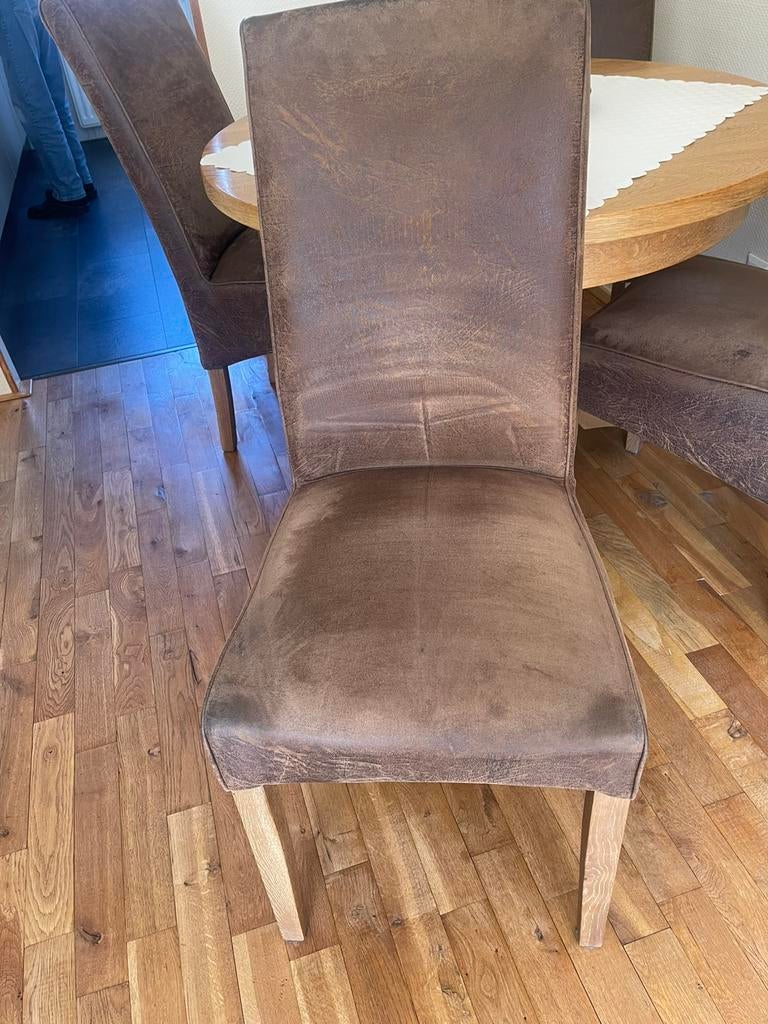 Eetkamerstoelen, Ophalen, Gebruikt, Bruin, Vier