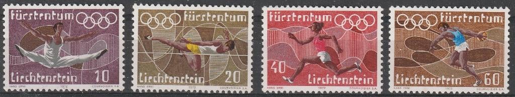 1698. Liechtenstein 556/59 pfr. Olymp. Spelen, Ophalen of Verzenden, Overige landen, Postfris