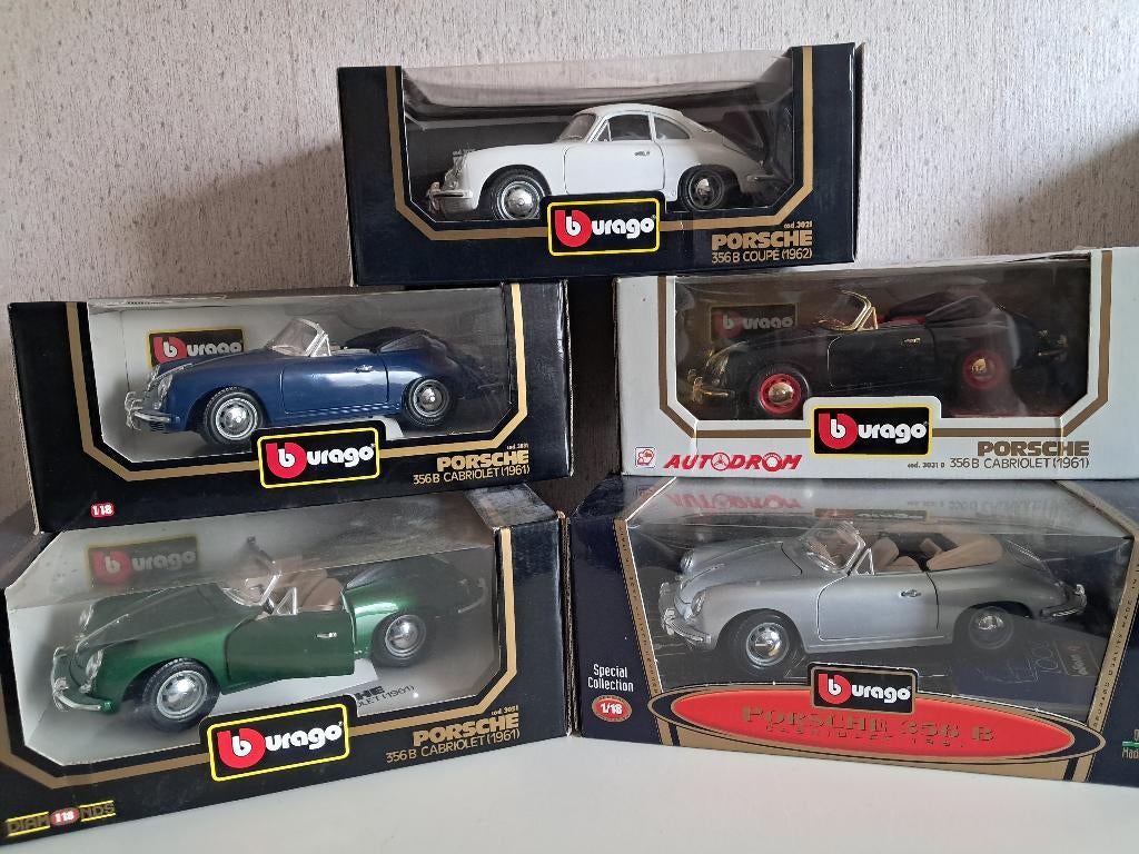 PORSCHE 356   1:18, Ophalen of Verzenden, Nieuw, Auto, Bburago