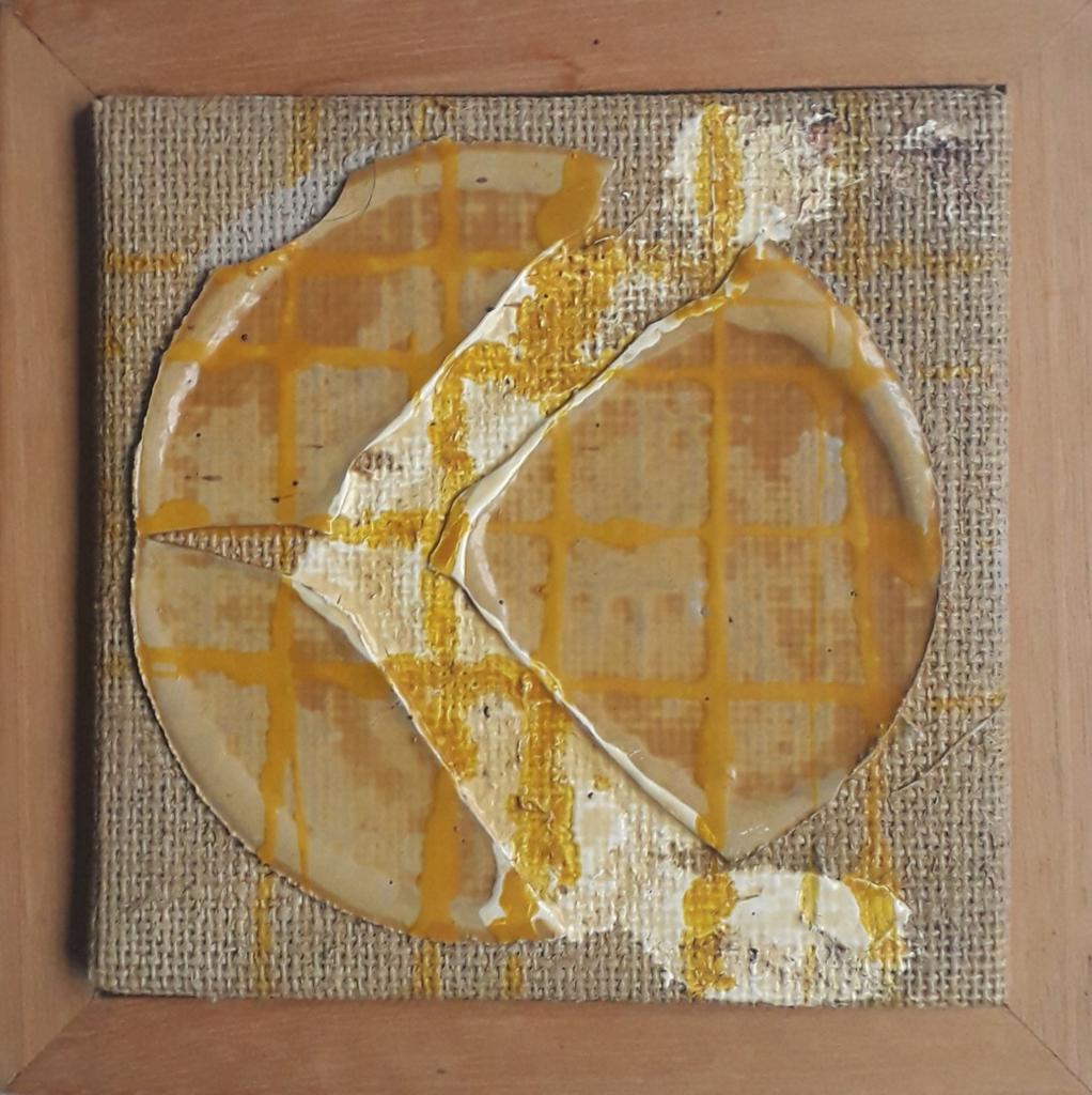 2 GEOMETRISCH ABSTRACTE COMPOSITIES>PENDANT>MET LIJST, Antiek en Kunst, Ophalen of Verzenden