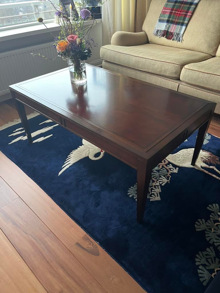 Salontafel Heldense stijl , mahonie., Ophalen, 100 tot 150 cm, 50 tot 100 cm, Zo goed als nieuw