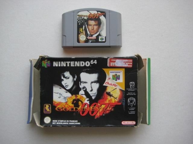James Bond 007 Goldeneye N64 Nintendo 64, 1 speler, Ophalen of Verzenden, Gebruikt, Shooter
