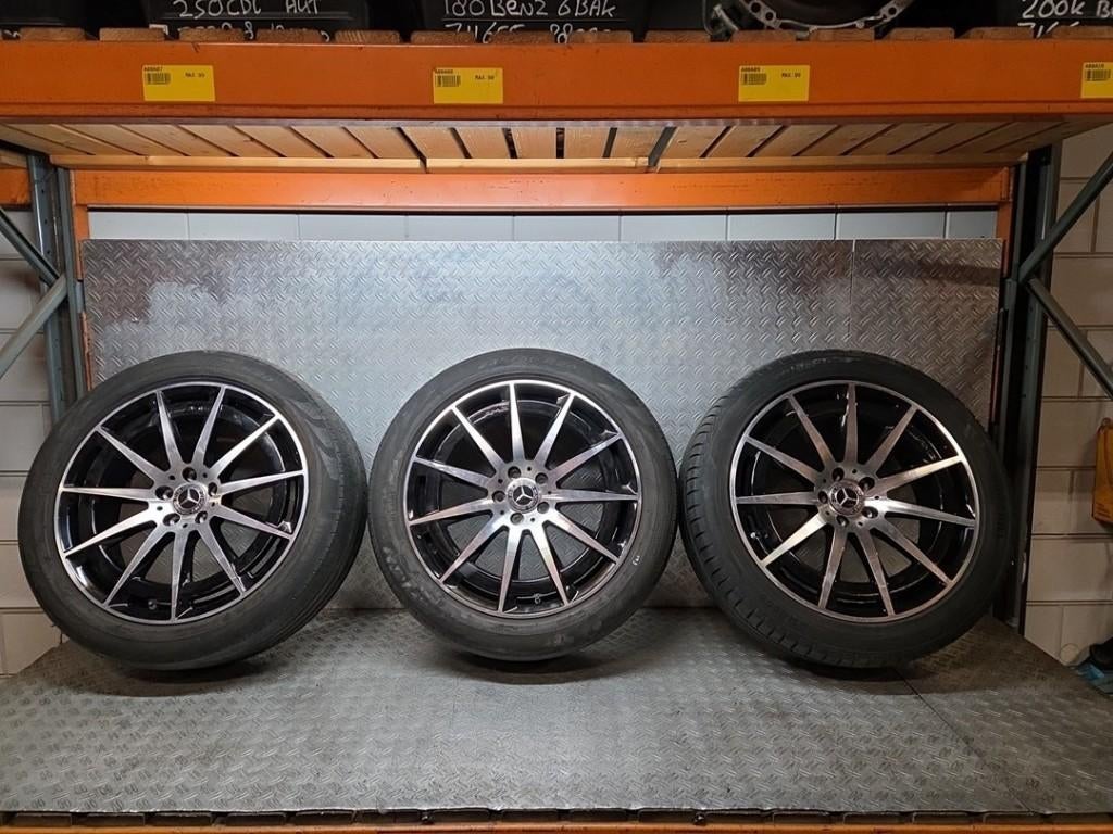 MERCEDES EQC2020 ID59234 AMG VELGENSET+BANDEN 20 INCH, Ophalen, Gebruikt, Velg(en), 235 mm