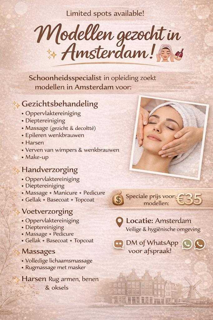 Model gezocht voor gezichtsbehandeling €35 Amsterdam, Ophalen, Zo goed als nieuw, Gehele gezicht, Verzorging