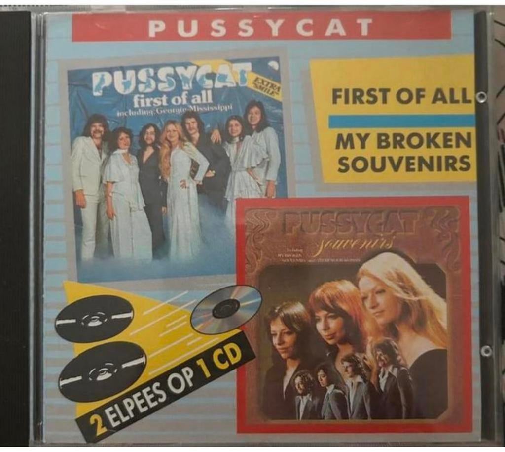 Pussycat First of all My broken souveniers 2 elpees op 1 cd, Ophalen of Verzenden, 1960 tot 1980, Gebruikt