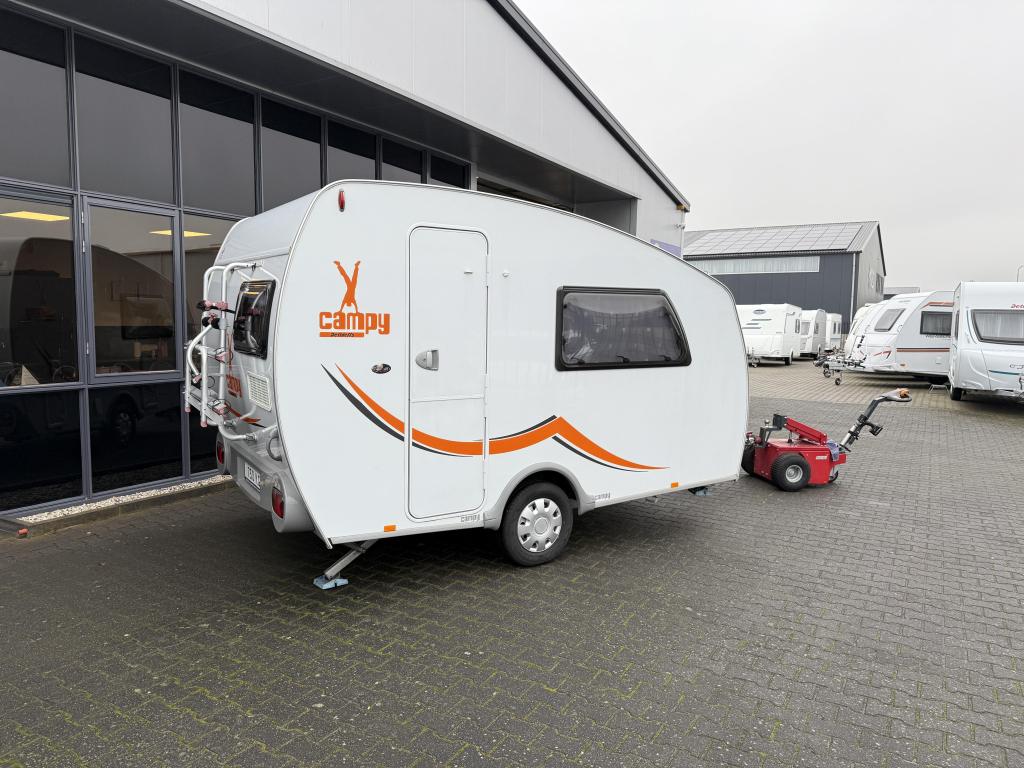 Dethleffs Campy 350 Bed + Zit + WC Lichtgewicht 750KG Max !!, Caravans en Kamperen, Schokbreker, Bedrijf, Treinzit, Dethleffs