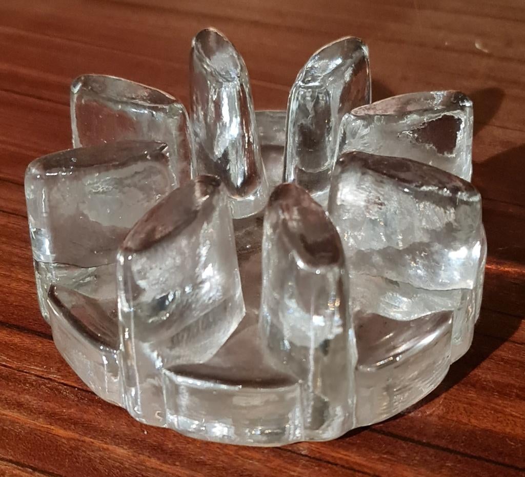 Vintage Brutalistisch Glazen Rechaud – Georgshütte, Antiek en Kunst, Ophalen of Verzenden