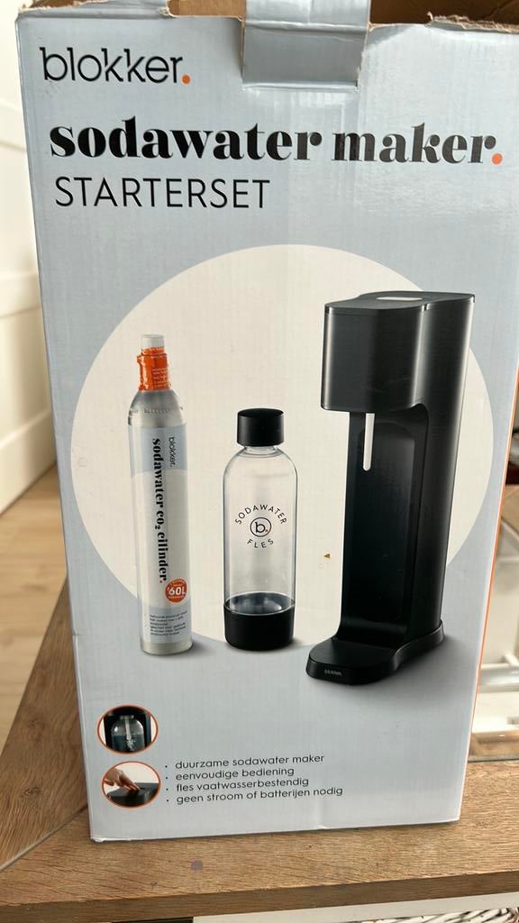Sodawater maker, Witgoed en Apparatuur, Bruiswatermachines, Ophalen of Verzenden, Nieuw