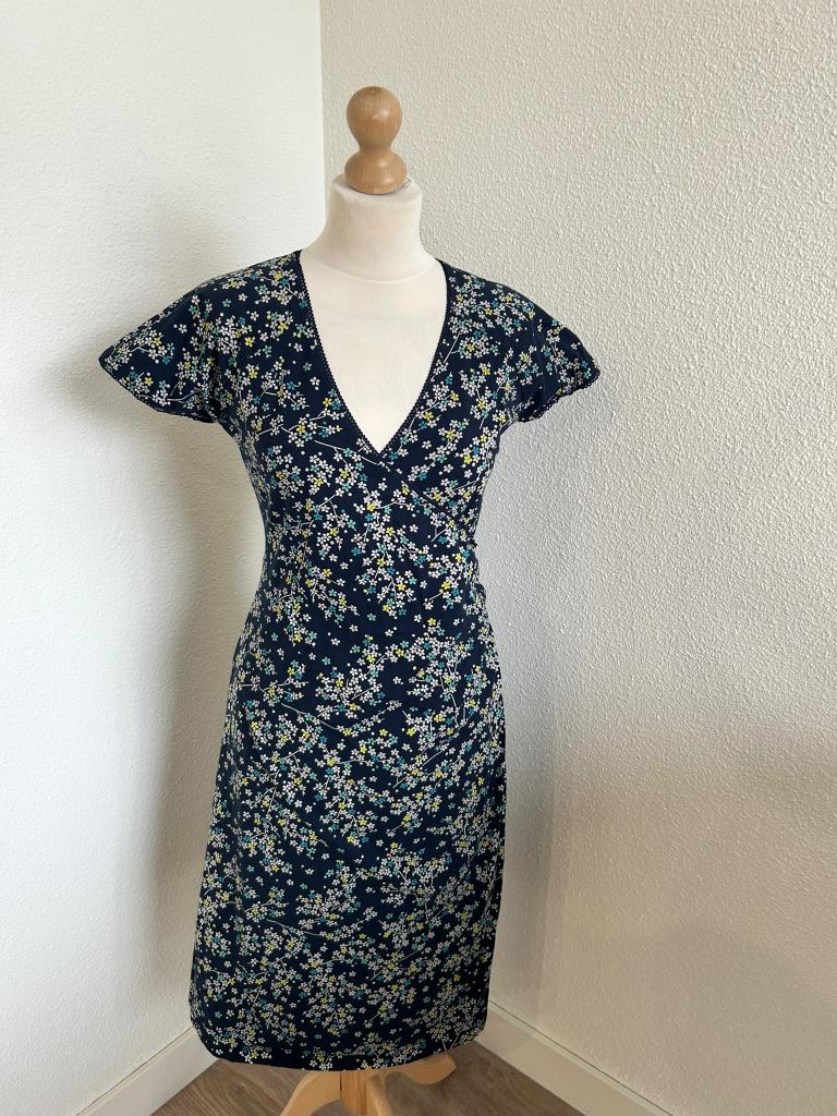 King Louie maat L blauwe bloemen crossdress 3066, Blauw, Maat 42/44 (L), Ophalen of Verzenden, Zo goed als nieuw