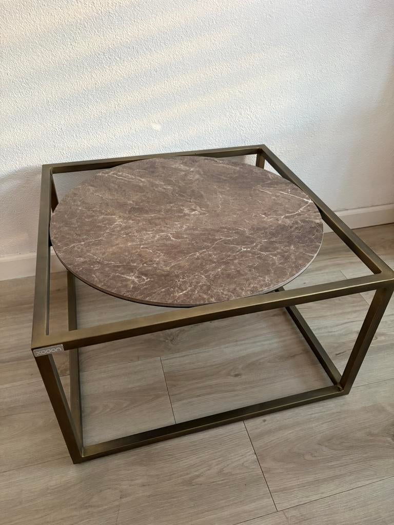Bijzettafel/salontafel modelo Xooon keramiek/rond, Ophalen, Rond, 50 tot 100 cm, Minder dan 50 cm