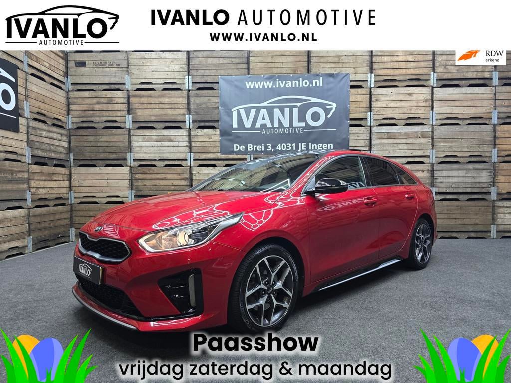 Kia ProCeed 1.5 T-GDi GT-Line Pano Clima Cruise Navi Carplay, Auto's, Gebruikt, 4 cilinders, Leder en Stof, Origineel Nederlands