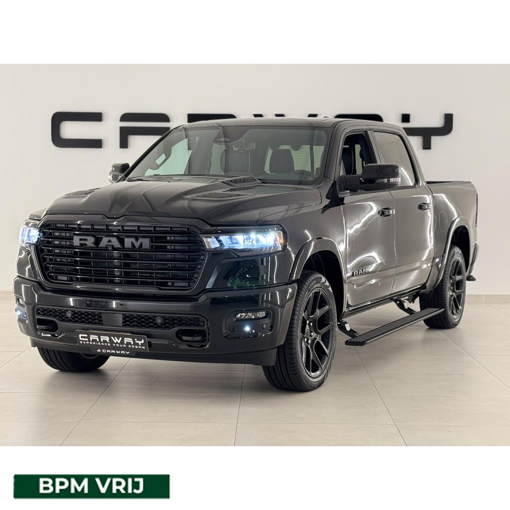 Dodge Ram MY25 Laramie High Spec SST 3.0L TT 420pk pass.sche, Auto's, Automaat, Zwart, Bedrijf, Lichtsensor