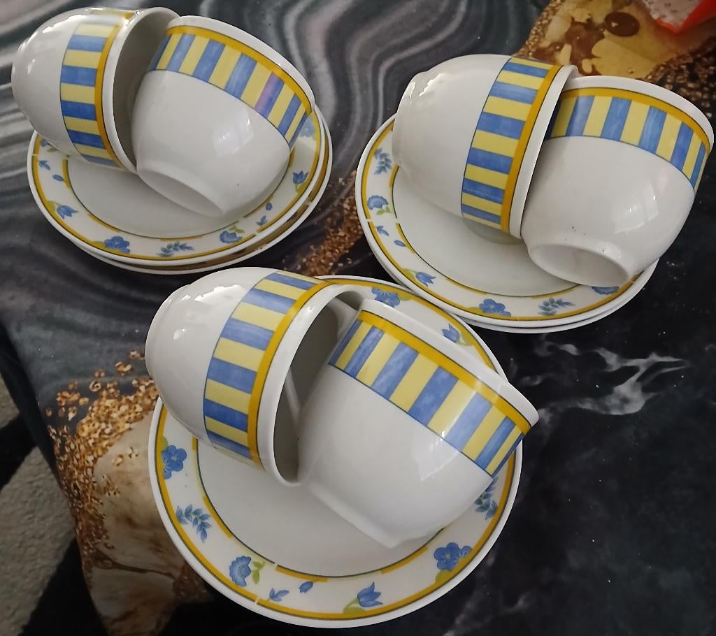 Nieuwe 6 kop en schotel, Ophalen, Nieuw, Porselein, Kop en/of schotel