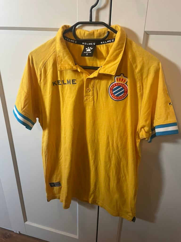 barcelona voetbal espanyol spanje kelme S shirt tshirt, Ophalen of Verzenden, Zo goed als nieuw, Geel