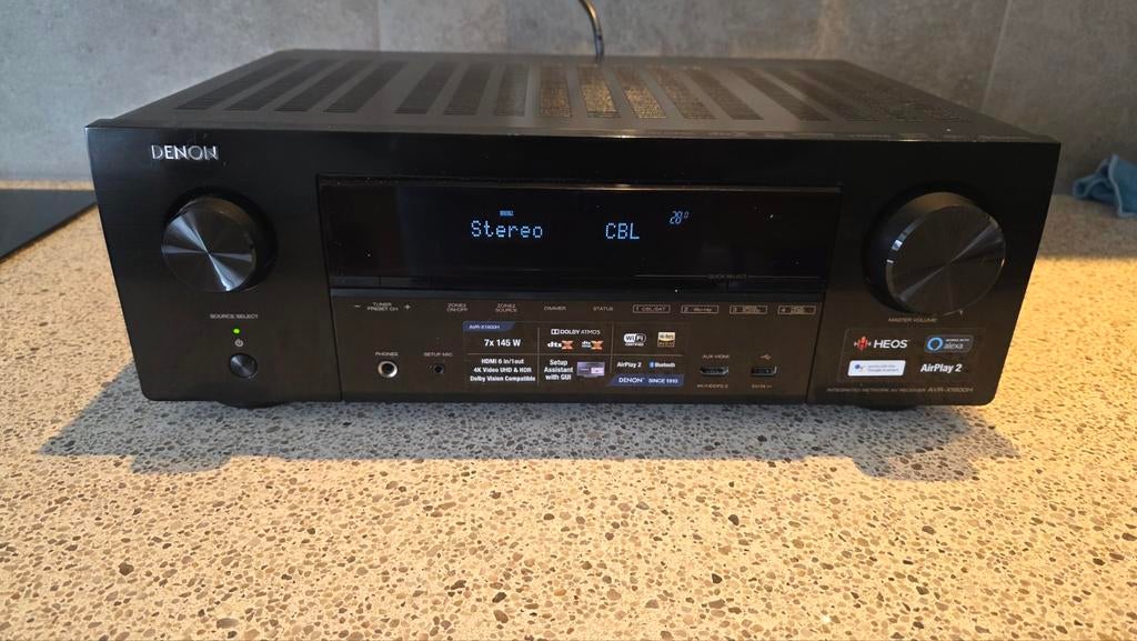Denon AVR-X1600H receiver in mooie staat, Ophalen, Denon, Zo goed als nieuw, 120 watt of meer