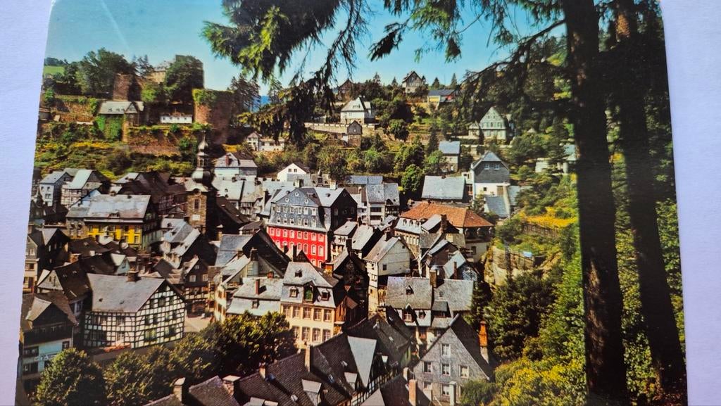 Monschau Duitsland Eifel vakwerkhuizen, Ophalen of Verzenden, 1940 tot 1960, Ongelopen, Duitsland