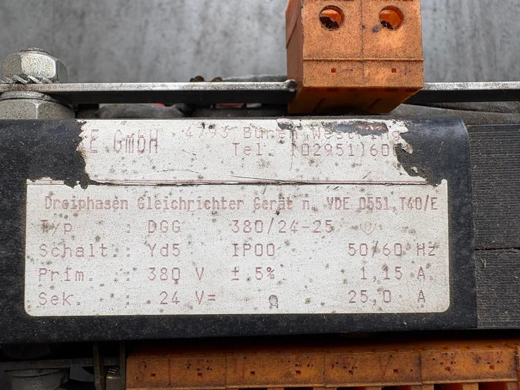 3x Transformator. 380 - 24VAC - 24VDC - 42VAC, Ophalen, Zo goed als nieuw