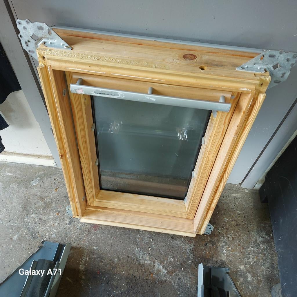 Drie velux dakramen ggl ck2 55/78 hr++ glas compleet, Dubbelglas, Minder dan 80 cm, Minder dan 80 cm, Ophalen of Verzenden