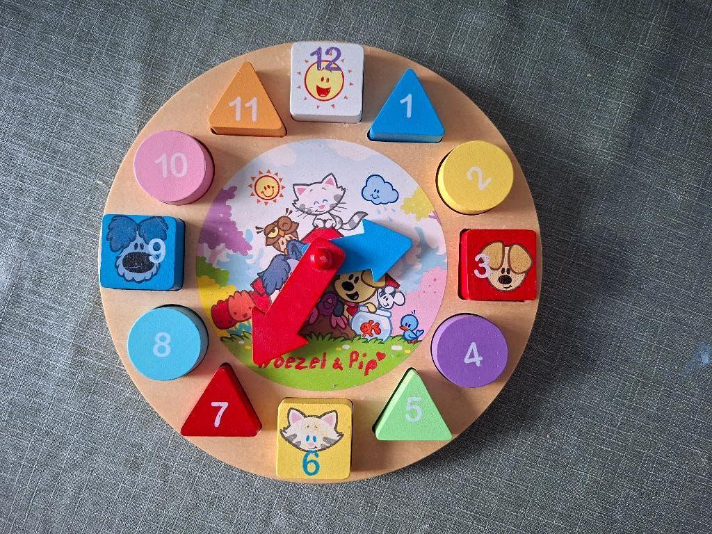 Woezel en Pip puzzelklok, Ophalen of Verzenden, Gebruikt