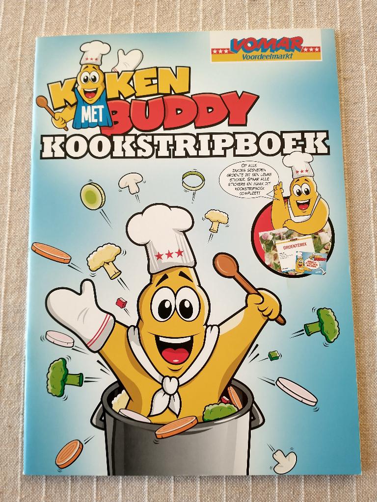 Vomar Koken met Buddy, Kookstripboek 2014 NIEUW, Albert Heijn, Ophalen of Verzenden