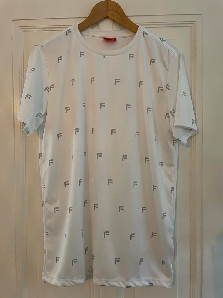 FEBO t-shirt | L, Kleding | Heren, T-shirts, Ophalen of Verzenden, Zo goed als nieuw, Maat 52/54 (L), Wit