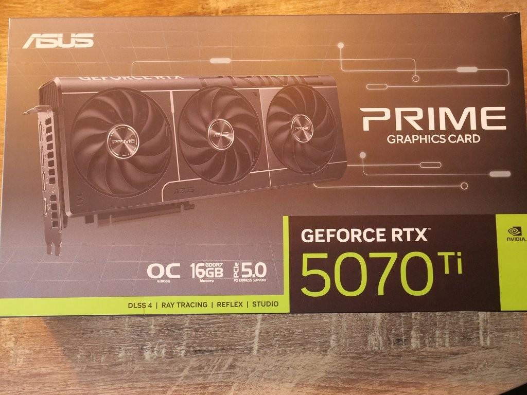 Asus Prime Geforce RTX5070 TI, Computers en Software, Videokaarten, Ophalen, Overige soorten, Zo goed als nieuw, HDMI
