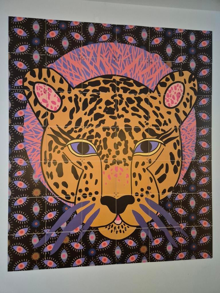 IXXI Schilderij  Luipaard 140x160cm, Ophalen of Verzenden