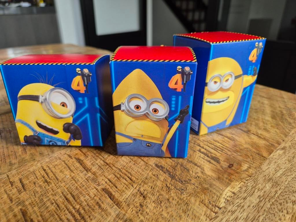 Minions 4 poppetjes McDonald's, Ophalen of Verzenden, Nieuw