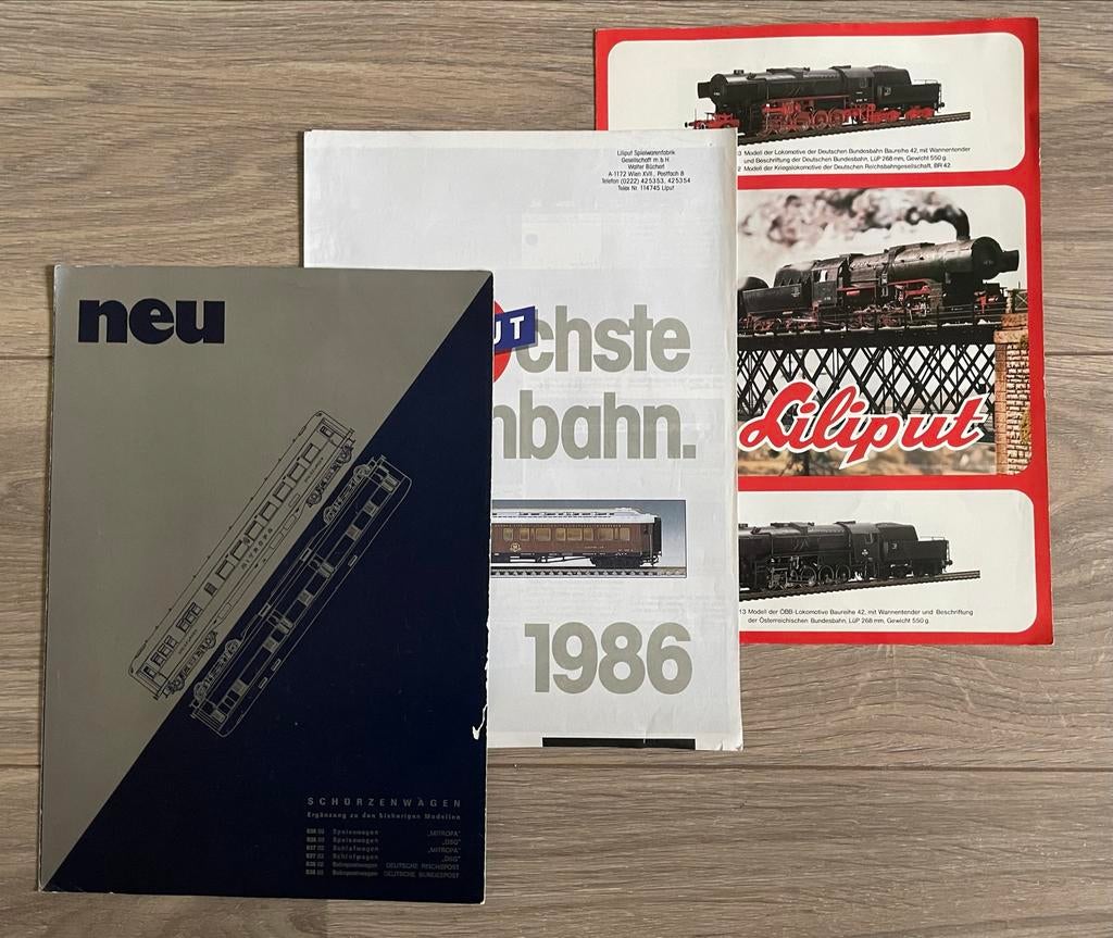 Liliput catalogi en folders modeltreinen, Ophalen of Verzenden, Gebruikt, Boek, Tijdschrift of Catalogus, Liliput