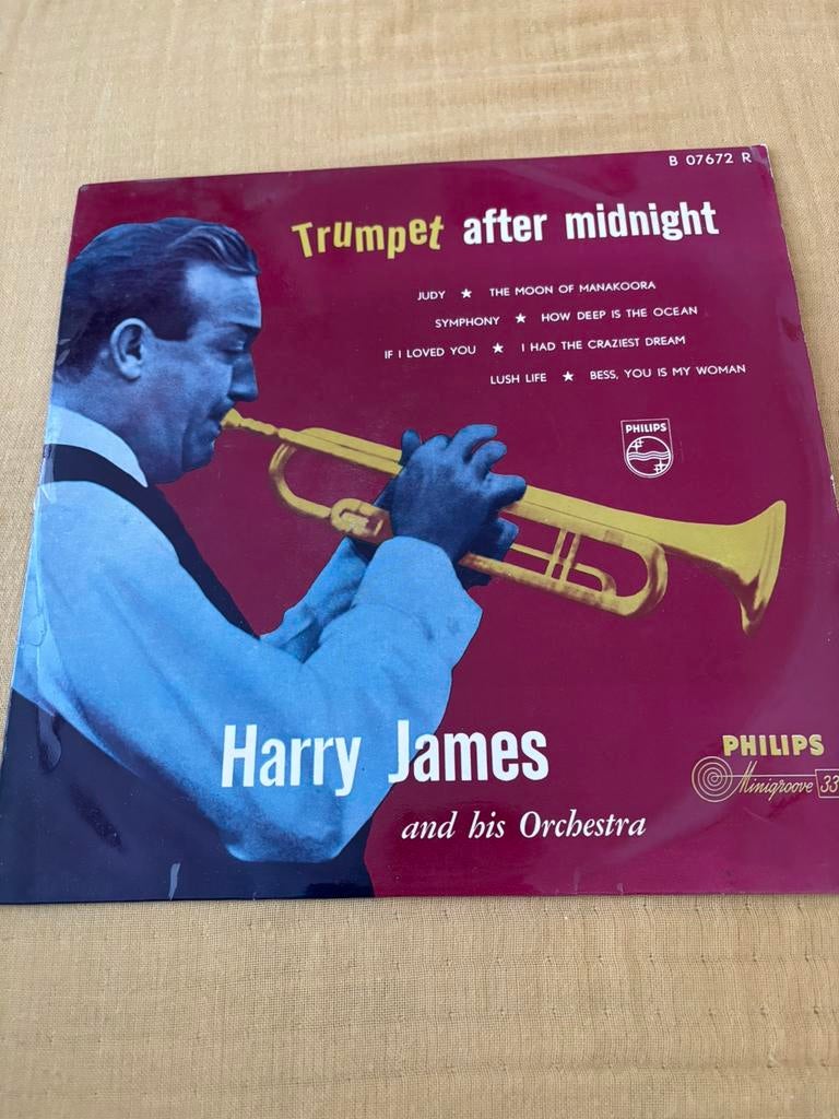 Harry James - Trumpet after midnight, Cd's en Dvd's, Vinyl | Jazz en Blues, Gebruikt, 10 inch, Ophalen of Verzenden, 1940 tot 1960