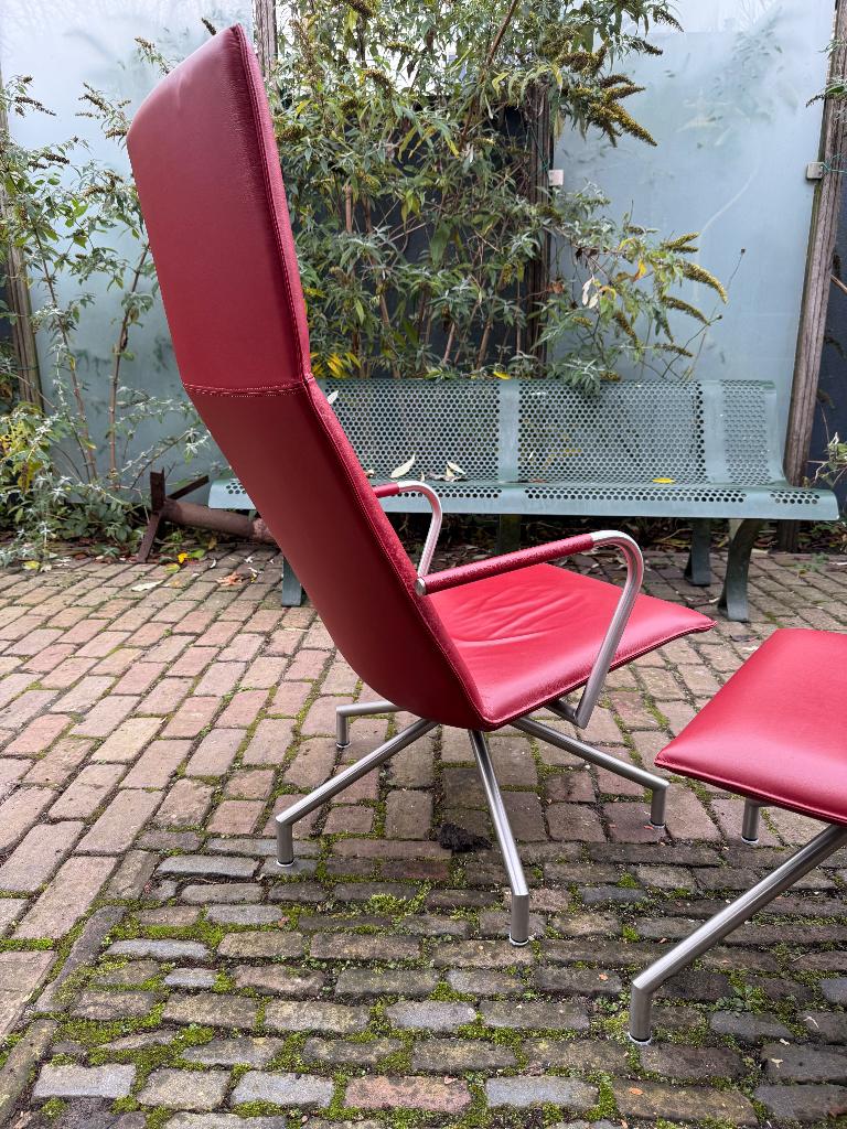 Arco Lay Down Lazy fauteuil met hocker/voetenbank, Huis en Inrichting, Fauteuils, Ophalen, 75 tot 100 cm, Zo goed als nieuw, 50 tot 75 cm